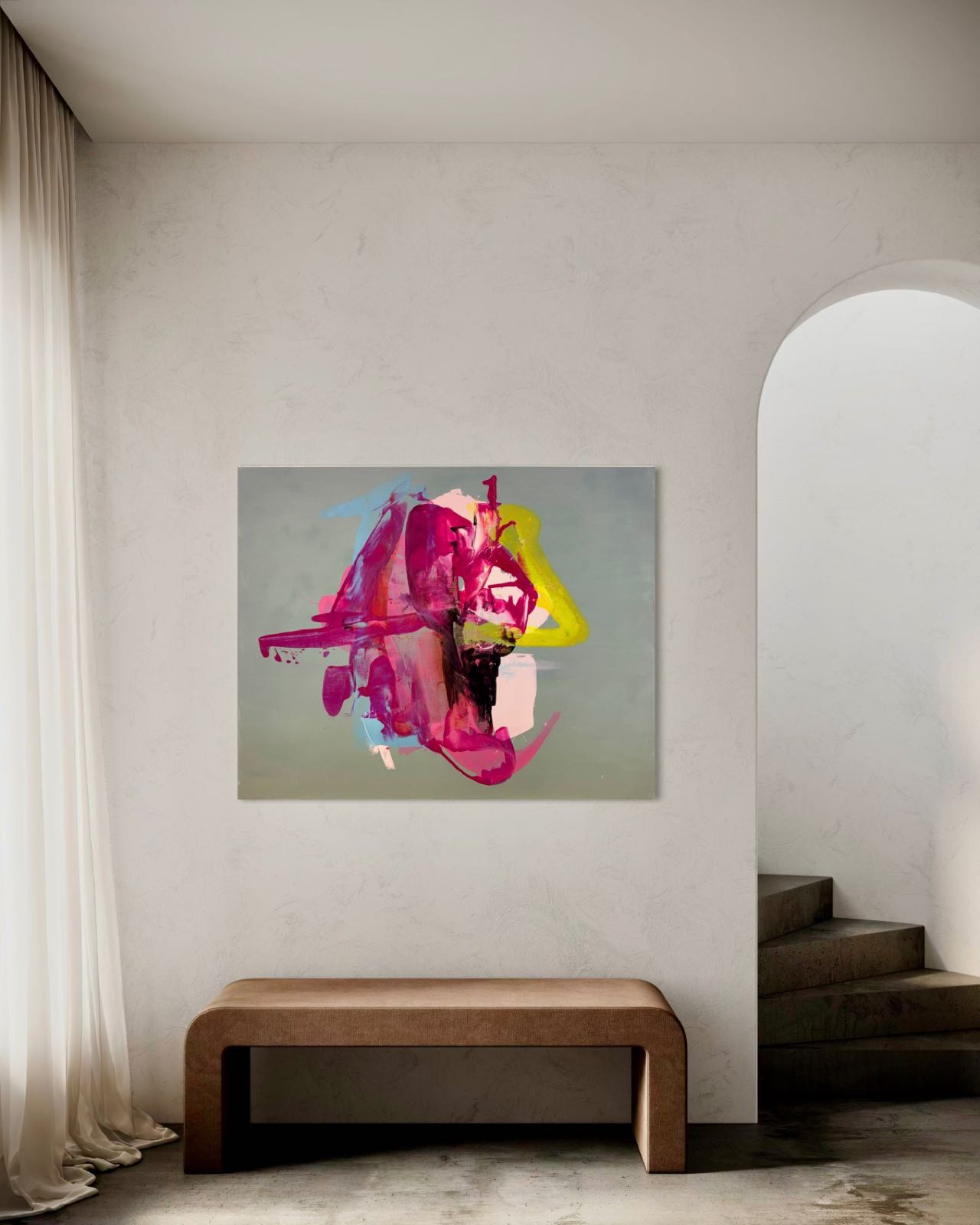 Abstrakt maleri av Ingerlise Størksen, nr. 11